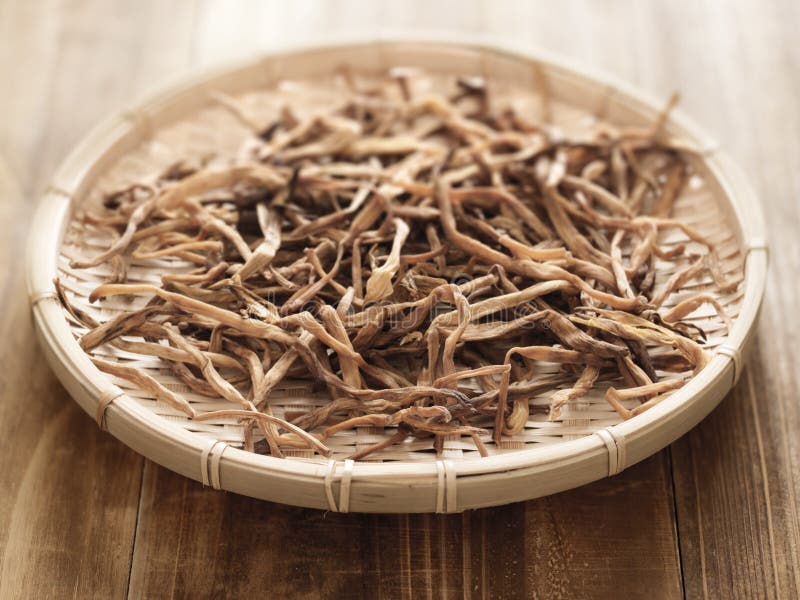 Dried daylily stock image. Image of vegetarian, basket 26549427