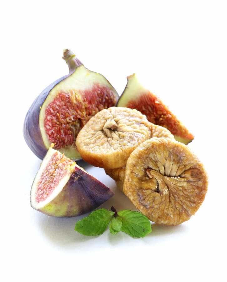 Dried figs and fresh fruit stock photo. Image of diet 33509200