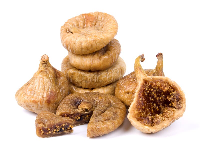 Dried Figs Isolated on White Stock Image Image of dessert, isolated