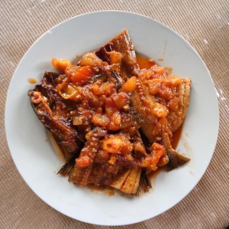 Dried Fish stock photo. Image of tomatoes, dried, driedfish 108771206