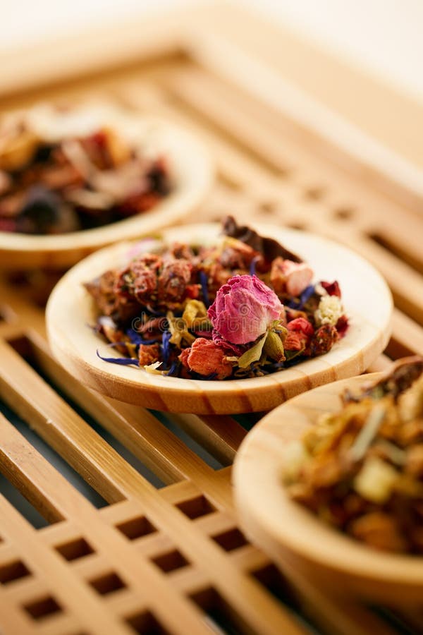 Dried Flower Tea, Various Dried Leaves Stock Photo Image of ceremony