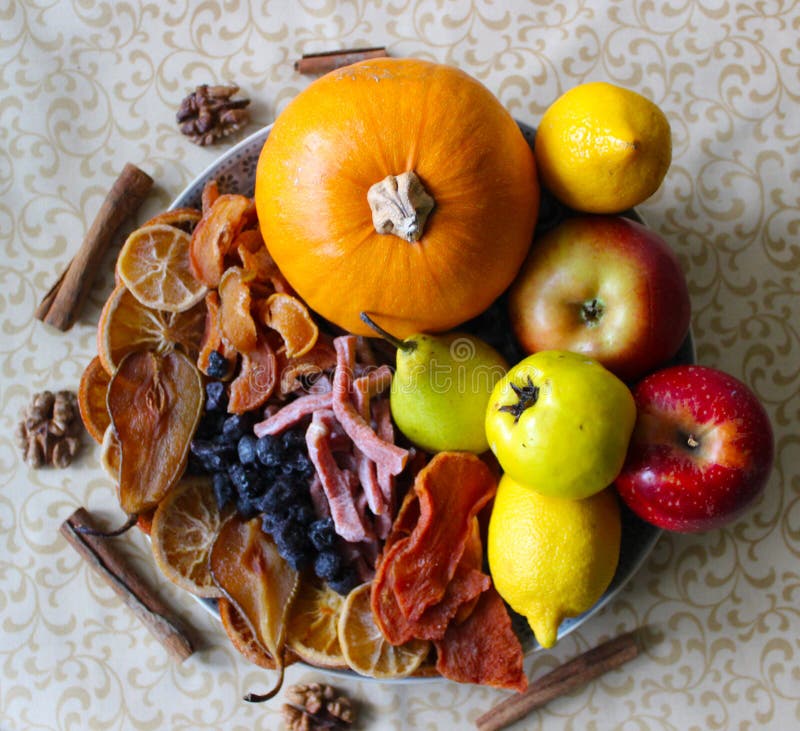 Dried fruit, fresh fruit and candied fruit stock photo Dried fruit, fresh fruit and candied fruit stock photo