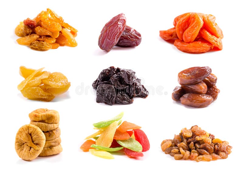 Dried fruits isolated