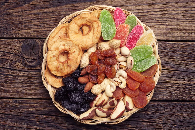 Dried fruits and nuts