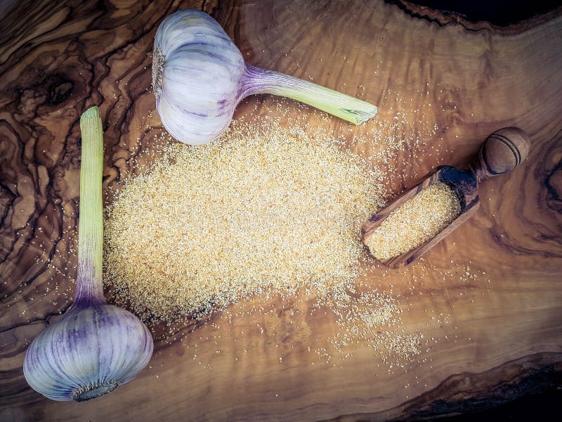 Dried Garlic granules stock image. Image of ingredient 210406361