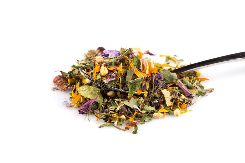 Dried herbal tea leaves stock image. Image of african 76097607