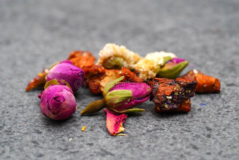 Dried Herbs and Flowers for Tea Stock Photo Image of liquid, head