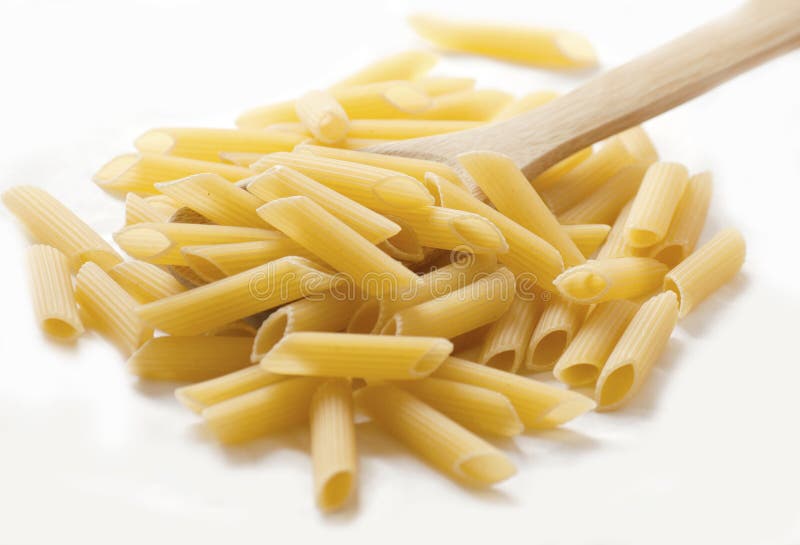 Dried italian pasta (macaroni) royalty free stock photography