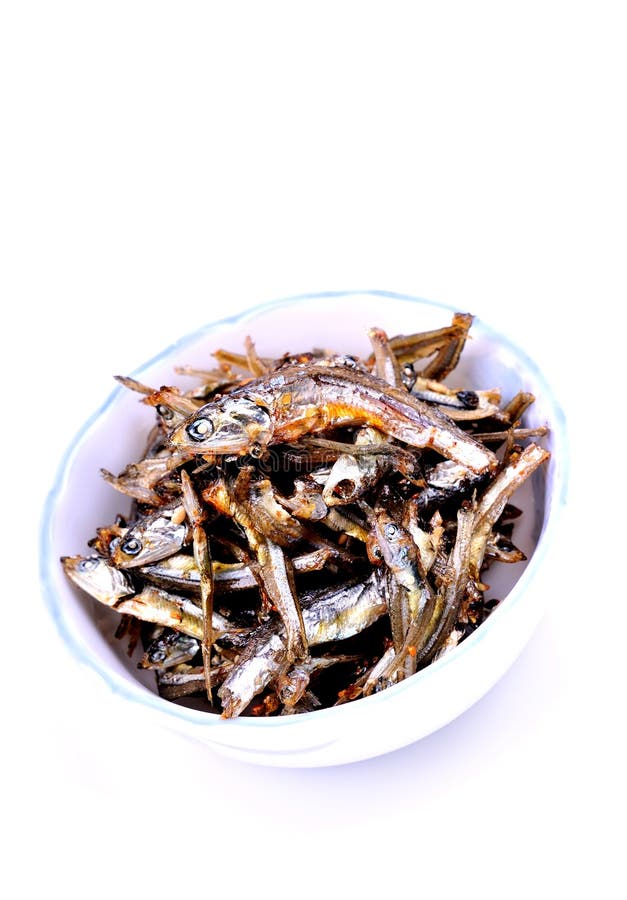 Dried japanese anchovy stock image. Image of condiment 7653313