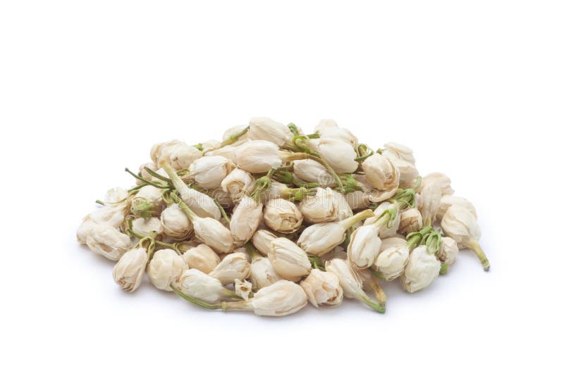 Dried jasmine flowers tea stock image. Image of herb 144869357