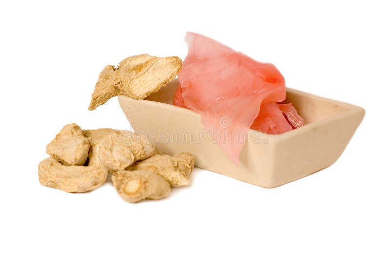 Dried and marinaded ginger stock photo. Image of isolated 6601586
