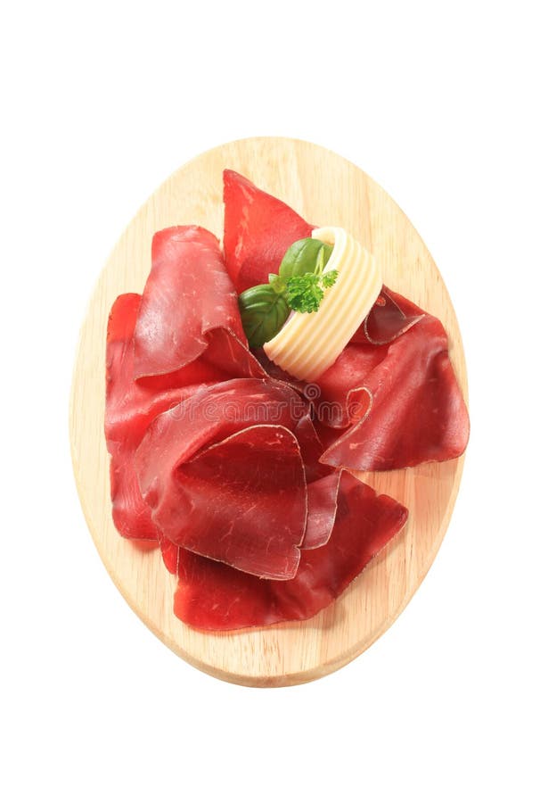 Dried meat stock photo. Image of meat, food, slices, cutting 23066218