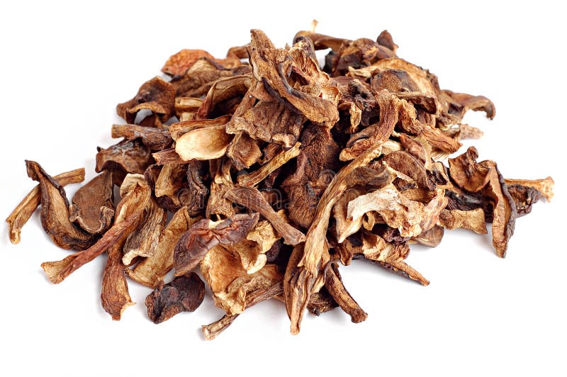 Dried Mushrooms in Jar stock image. Image of autumnal 87612187