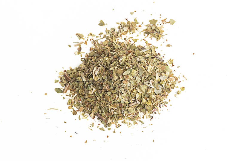 Dried Oregano Leaves Isolated on White Background Stock Photo Image of aroma, spice 282320480