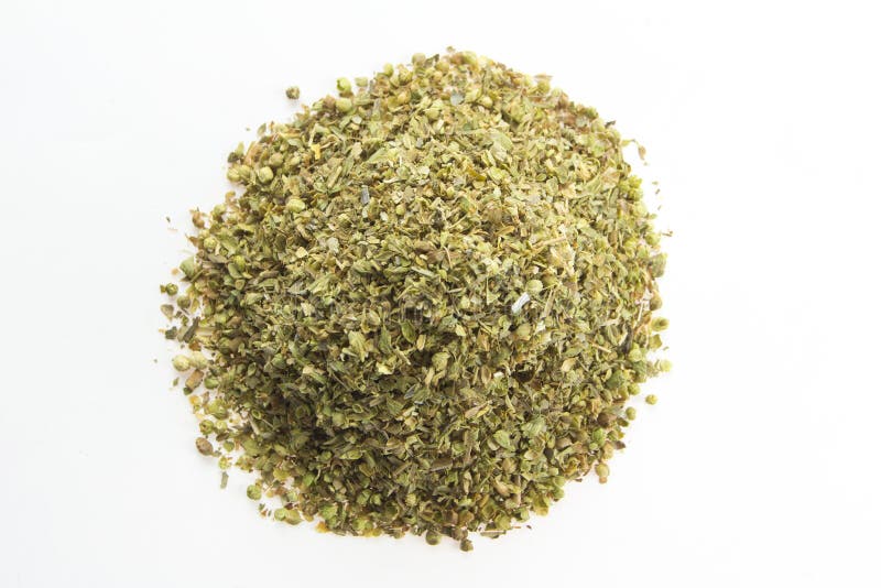 Dried Oregano Leaves On A White Background Stock Image Image of natural, chef 44356863