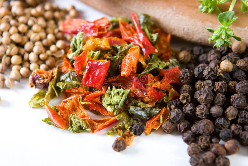 Dried paprika stock photo. Image of spices, food, ingredients 5636248