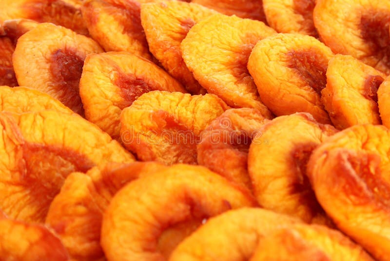 Dried peaches stock photo. Image of isolated, close, assortment 17617532
