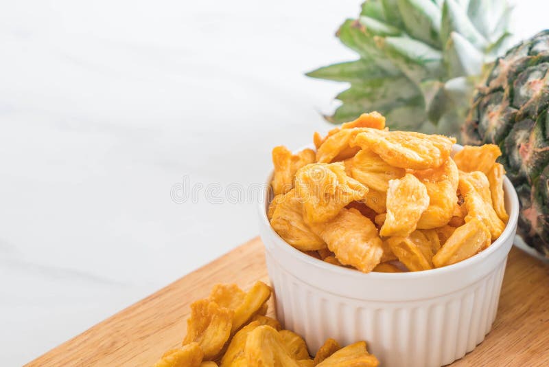 Dried Pineapple Crispy Chips Stock Image Image of tasty, crispy