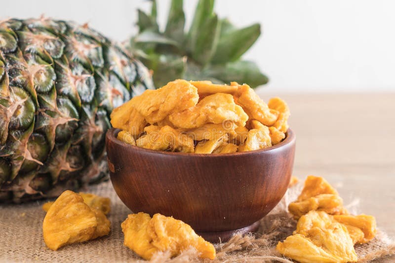 Dried Pineapple Crispy Chips Stock Image Image of food, life 101288935