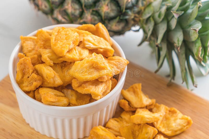 Dried Pineapple Crispy Chips Stock Photo Image of health, plant