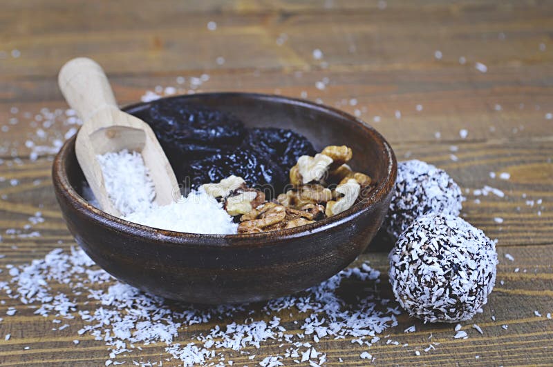 Dried fruit balls stock image. Image of vitamins, balls 68160227