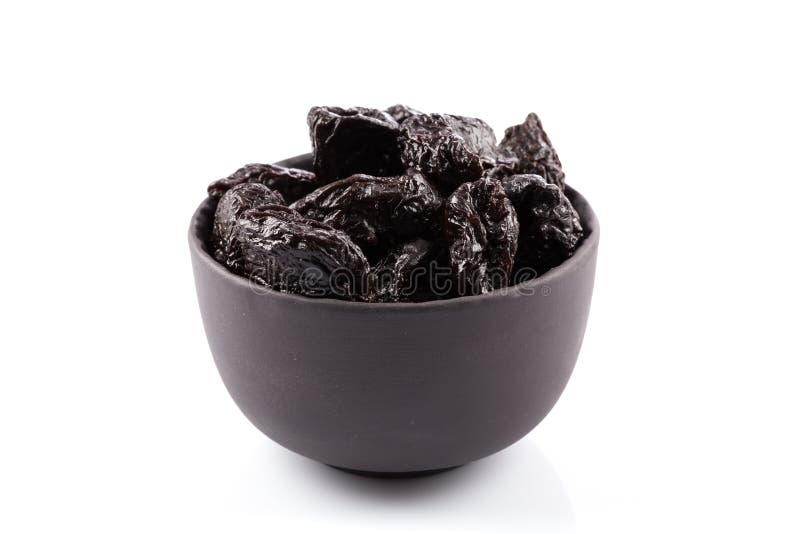 Dried Plum Prunes Isolated Stock Photo Image of food, black 70406034