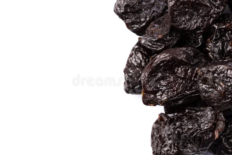 Dried Plum Prunes Isolated Stock Image Image of background, healthy