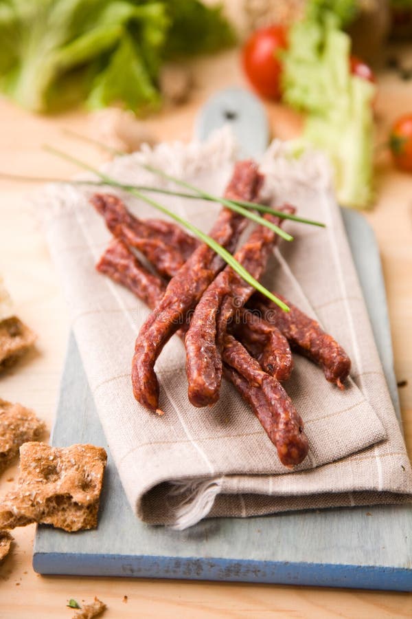 Dried Pork Meat Sticks Royalty Free Stock Image Image 16719616