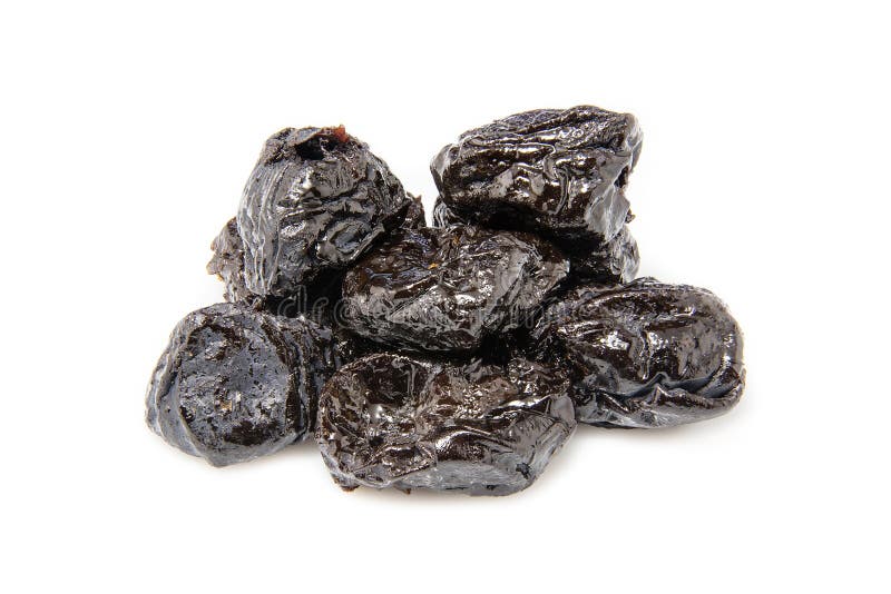 Dried Red Prunes Fruits (Preserved Fruits Chinese Plum) Isolated on
