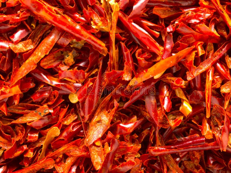 Dried red chili flakes stock photo. Image of closeup 23766410