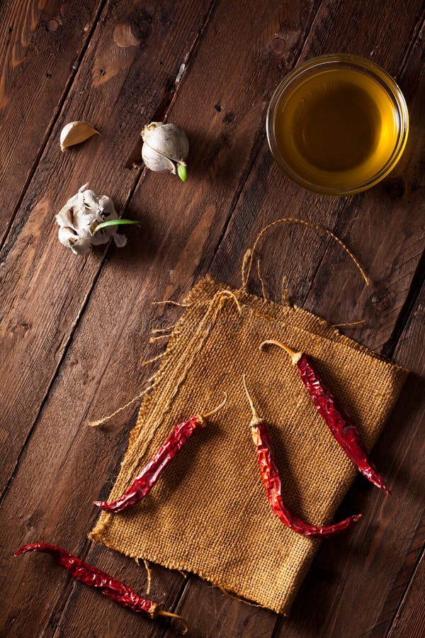 Dried Red Chili Peppers stock photo. Image of pepper 23810958