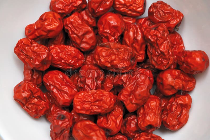 Dried Red Dates, Chinese Traditional Medicine Stock Image Image of