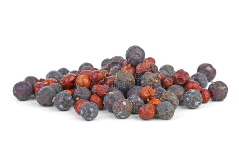 Dried red juniper and high juniper berries