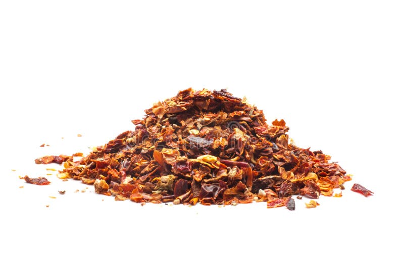 Dried red pepper flakes stock photo. Image of paprika 48858888