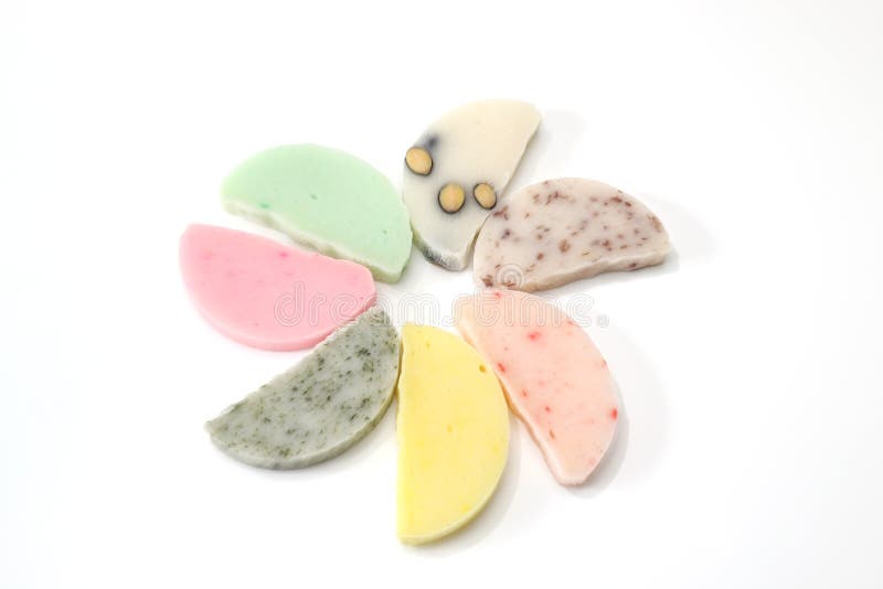 Dried Rice Cakes in a White Background Stock Image Image of dried