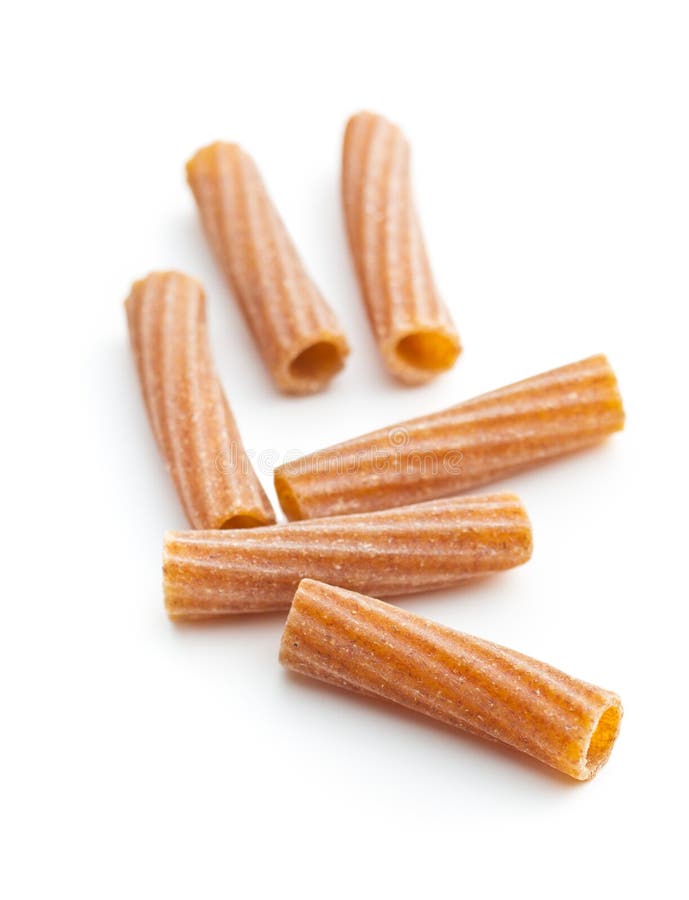 Dried rigatoni pasta. stock image. Image of healthy, isolated 96892117