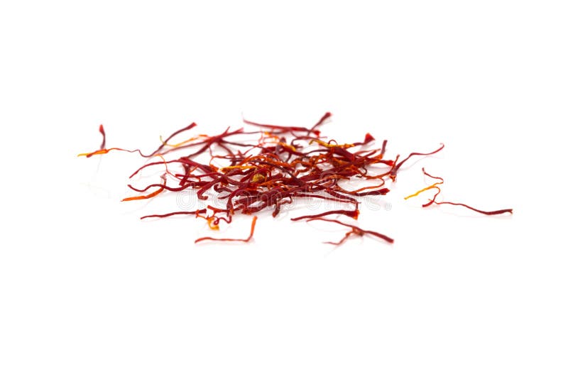 Dried Saffron Spice Isolated Stock Image Image of food, flower 255681953