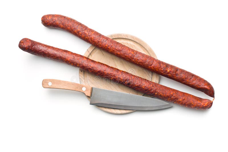 Dried sausages stock photo. Image of fatty, cuisine, appetizer 54664328