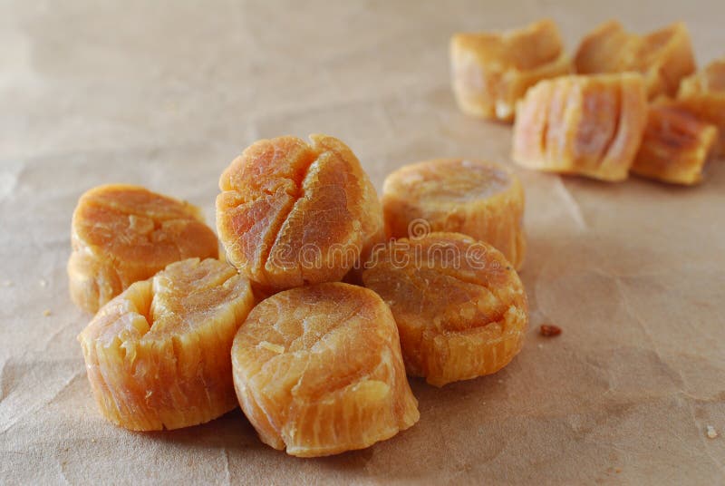 Dried scallop stock image. Image of cuisine, preserved 26926613