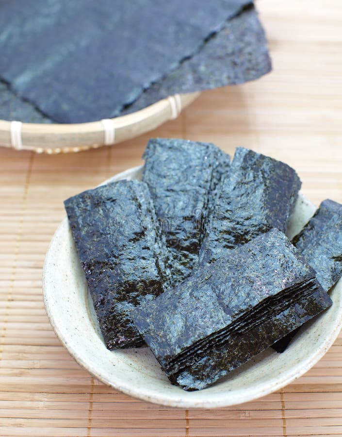 Dried seaweed,nori stock photo. Image of japan, edible 34062636