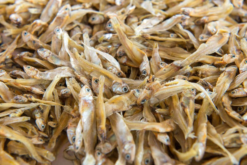 Dried Small Fish Anchovies Used In Asian Cuisine