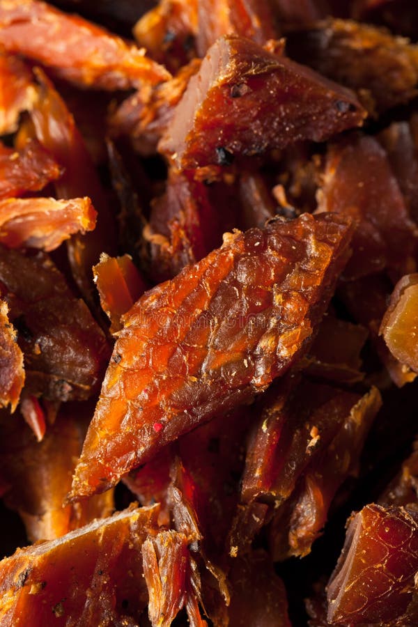 Dried Smoked Salmon Jerky stock photo. Image of smoke 69953994