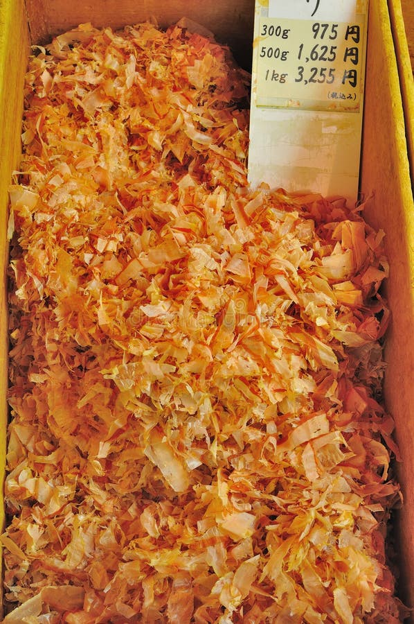 Dried tuna flakes on sale stock image. Image of foods 23340169