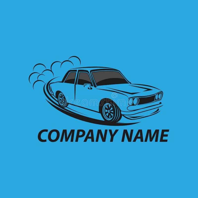 Drift Car Racing Vector Illustration, Drift Car Logo Vector,Drift, the