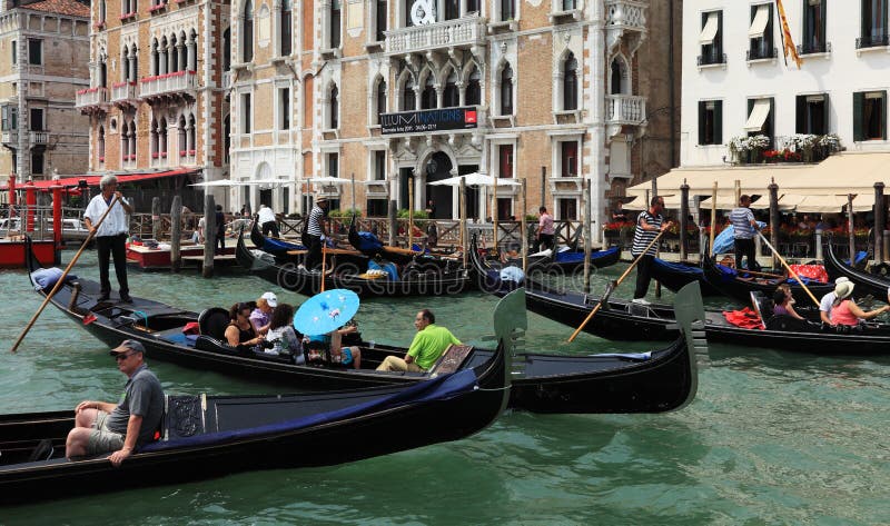 driftstopptrafik venice arkivfoto driftstopptrafik venice arkivfoto