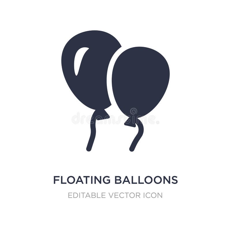 drijvend ballonspictogram op witte achtergrond Eenvoudige elementenillustratie van Algemeen concept royalty-vrije illustratie drijvend ballonspictogram op witte achtergrond Eenvoudige elementenillustratie van Algemeen concept royalty-vrije illustratie