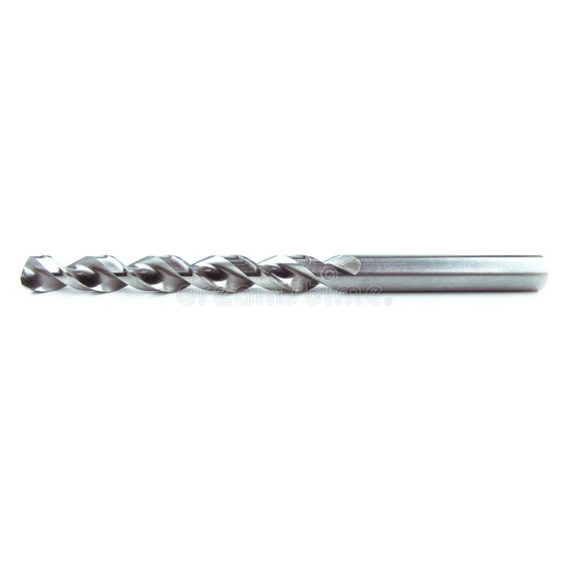 Drill. Twist drill bits, metal cutting tools royalty free stock photography