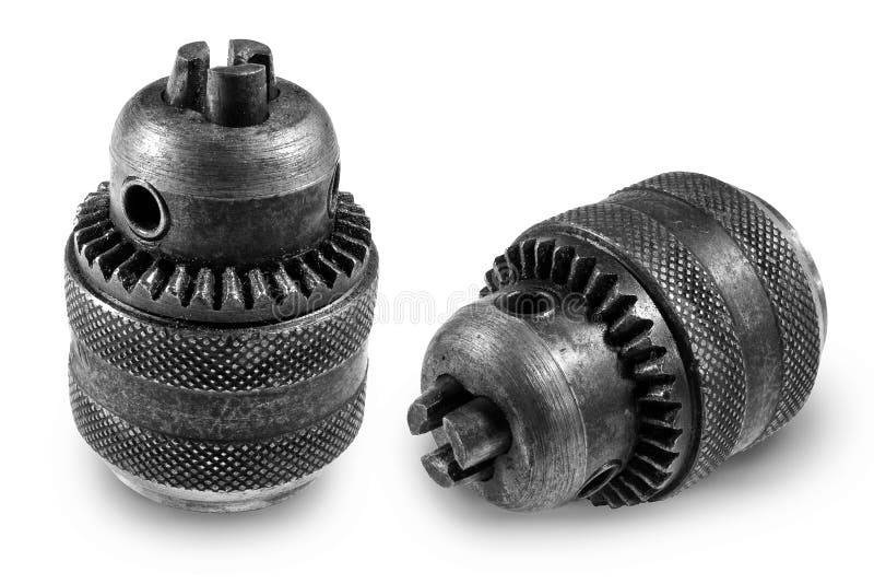 Drill chucks old stock photo. Image of handy, factory 20187638