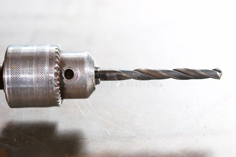 Drill chunk with auger royalty free stock photography