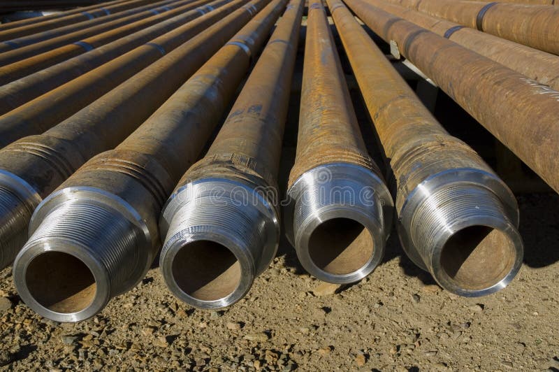 Pipes for drilling rig stock photo. Image of equipment 25421978